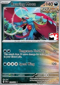 Roaring Moon 109 — Play! Pokémon Prize Pack Series Five (English Pokémon TCG card)