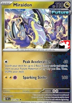 Miraidon 121 — Play! Pokémon Prize Pack Series Five (English Pokémon TCG card)