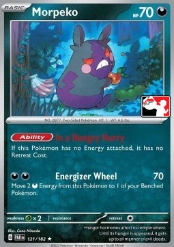 Morpeko 121 — Play! Pokémon Prize Pack Series Five (English Pokémon TCG card)