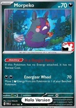Morpeko 121 — Play! Pokémon Prize Pack Series Five (English Pokémon TCG card)