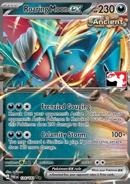 Roaring Moon ex 124 — Play! Pokémon Prize Pack Series Five (English Pokémon TCG card)