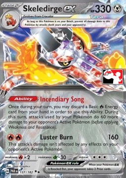 Skeledirge ex 137 — Play! Pokémon Prize Pack Series Five (English Pokémon TCG card)