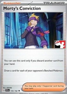 Morty's Conviction 155 — Play! Pokémon Prize Pack Series Five (English Pokémon TCG card)