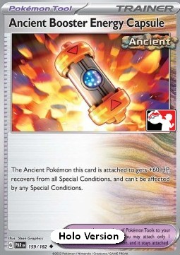 Ancient Booster Energy Capsule 159 — Play! Pokémon Prize Pack Series Five (English Pokémon TCG card)