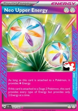 Neo Upper Energy 162 — Play! Pokémon Prize Pack Series Five (English Pokémon TCG card)