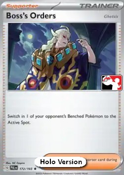 Boss's Orders 172 — Play! Pokémon Prize Pack Series Five (English Pokémon TCG card)