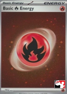 Basic Fire Energy 002 — Play! Pokémon Prize Pack Series Four (English Pokémon TCG card)