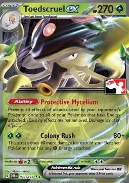 Toedscruel ex 022 — Play! Pokémon Prize Pack Series Four (English Pokémon TCG card)