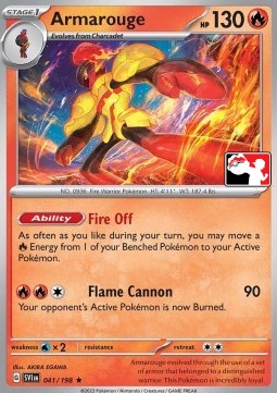 Armarouge 041 — Play! Pokémon Prize Pack Series Four (English Pokémon TCG card)