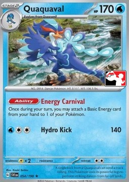 Quaquaval 054 — Play! Pokémon Prize Pack Series Four (English Pokémon TCG card)