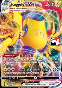 Regieleki VMAX 058 — Play! Pokémon Prize Pack Series Four (English Pokémon TCG card)