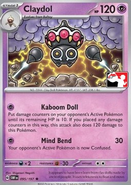 Claydol 095 — Play! Pokémon Prize Pack Series Four (English Pokémon TCG card)