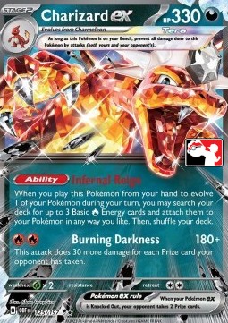 Charizard ex 125 — Play! Pokémon Prize Pack Series Four (English Pokémon TCG card)