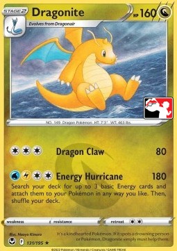 Dragonite 131 — Play! Pokémon Prize Pack Series Four (English Pokémon TCG card)
