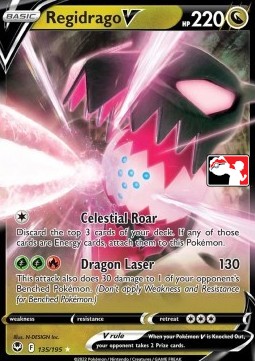 Regidrago V 135 — Play! Pokémon Prize Pack Series Four (English Pokémon TCG card)