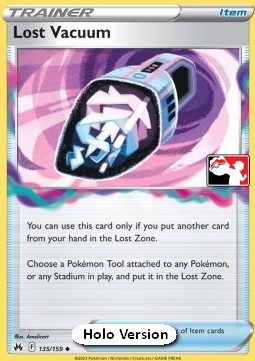 Lost Vacuum 135 — Play! Pokémon Prize Pack Series Four (English Pokémon TCG card)