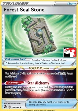 Forest Seal Stone 156 — Play! Pokémon Prize Pack Series Four (English Pokémon TCG card)