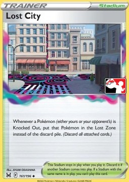 Lost City 161 — Play! Pokémon Prize Pack Series Four (English Pokémon TCG card)