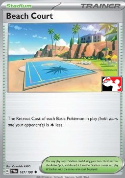 Beach Court 167 — Play! Pokémon Prize Pack Series Four (English Pokémon TCG card)