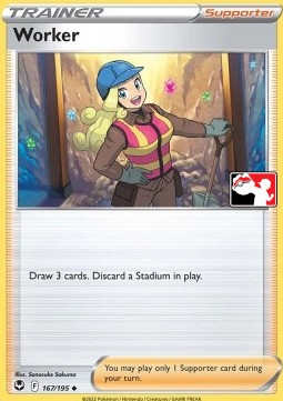 Worker 167 — Play! Pokémon Prize Pack Series Four (English Pokémon TCG card)