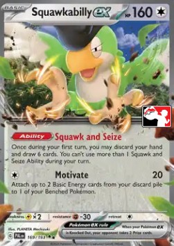 Squawkabilly ex 169 — Play! Pokémon Prize Pack Series Four (English Pokémon TCG card)
