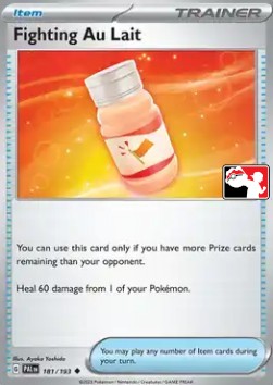 Fighting Au Lait 181 — Play! Pokémon Prize Pack Series Four (English Pokémon TCG card)