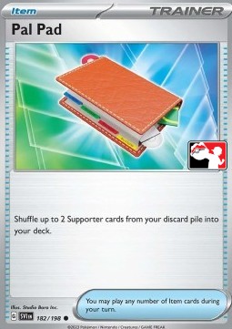 Pal Pad 182 — Play! Pokémon Prize Pack Series Four (English Pokémon TCG card)