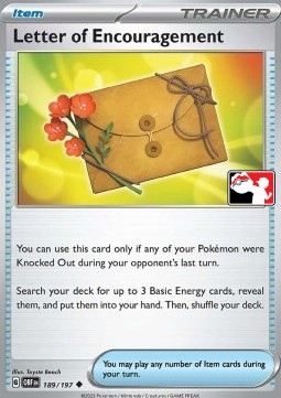Letter of Encouragement 189 — Play! Pokémon Prize Pack Series Four (English Pokémon TCG card)