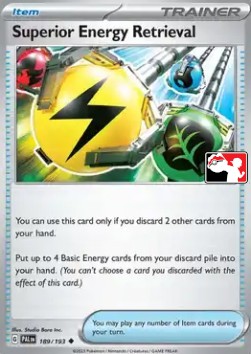Superior Energy Retrieval 189 — Play! Pokémon Prize Pack Series Four (English Pokémon TCG card)