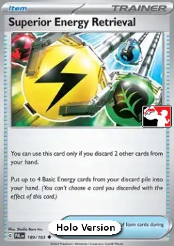 Superior Energy Retrieval 189 — Play! Pokémon Prize Pack Series Four (English Pokémon TCG card)