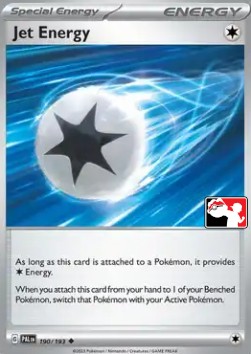 Jet Energy 190 — Play! Pokémon Prize Pack Series Four (English Pokémon TCG card)