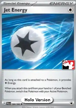 Jet Energy 190 — Play! Pokémon Prize Pack Series Four (English Pokémon TCG card)