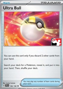 Ultra Ball 196 — Play! Pokémon Prize Pack Series Four (English Pokémon TCG card)