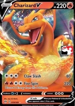 Charizard V 019 — Play! Pokémon Prize Pack Series One (English Pokémon TCG card)