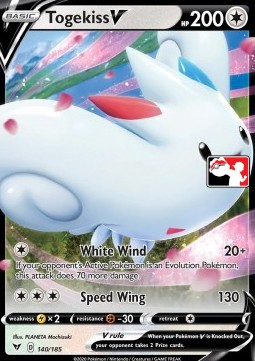 Togekiss V 140 — Play! Pokémon Prize Pack Series One (English Pokémon TCG card)