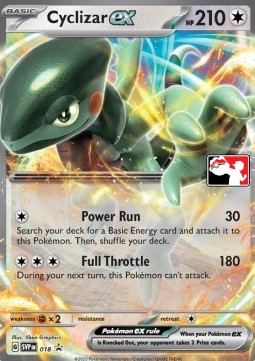 Cyclizar ex 018 — Play! Pokémon Prize Pack Series Three (English Pokémon TCG card)