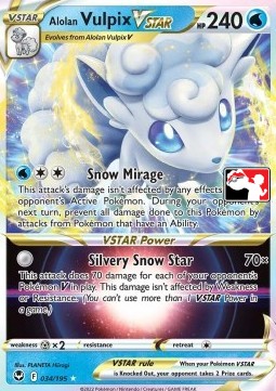Alolan Vulpix VSTAR 034 — Play! Pokémon Prize Pack Series Three (English Pokémon TCG card)