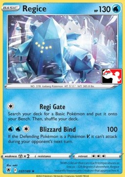 Regice 037 — Play! Pokémon Prize Pack Series Three (English Pokémon TCG card)