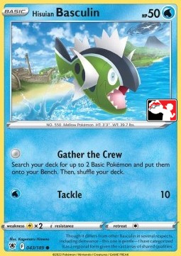 Hisuian Basculin 043 — Play! Pokémon Prize Pack Series Three (English Pokémon TCG card)