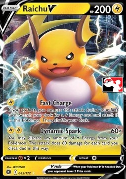 Raichu V 045 — Play! Pokémon Prize Pack Series Three (English Pokémon TCG card)