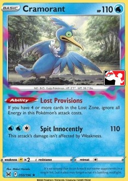 Cramorant 050 — Play! Pokémon Prize Pack Series Three (English Pokémon TCG card)
