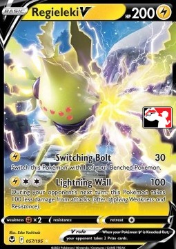 Regieleki V 057 — Play! Pokémon Prize Pack Series Three (English Pokémon TCG card)