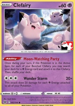 Clefairy 062 — Play! Pokémon Prize Pack Series Three (English Pokémon TCG card)
