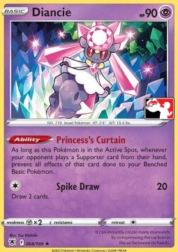 Diancie 068 — Play! Pokémon Prize Pack Series Three (English Pokémon TCG card)