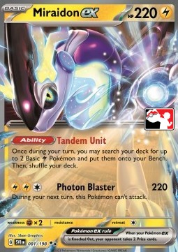 Miraidon ex 081 — Play! Pokémon Prize Pack Series Three (English Pokémon TCG card)