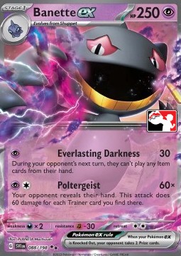 Banette ex 088 — Play! Pokémon Prize Pack Series Three (English Pokémon TCG card)