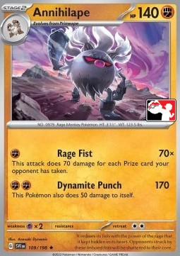 Annihilape 109 — Play! Pokémon Prize Pack Series Three (English Pokémon TCG card)