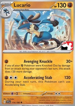 Lucario 114 — Play! Pokémon Prize Pack Series Three (English Pokémon TCG card)
