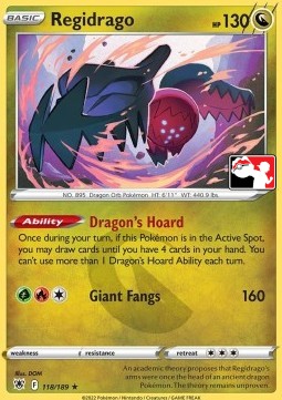 Regidrago 118 — Play! Pokémon Prize Pack Series Three (English Pokémon TCG card)