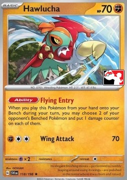 Hawlucha 118 — Play! Pokémon Prize Pack Series Three (English Pokémon TCG card)